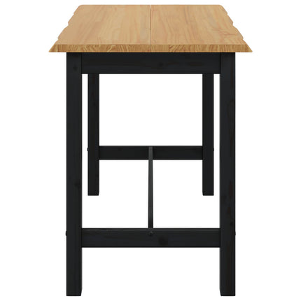 Høj Bar Bord EKAI Sort 112 x 70 x 91 cm Massivt fyrretræ