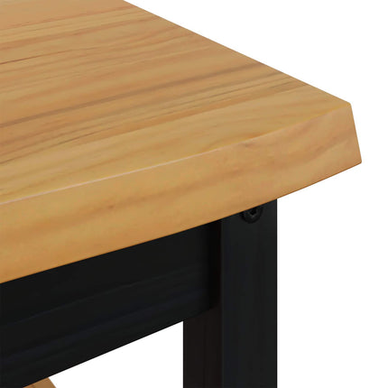 Sofabord EKAI Sort 100 x 60 x 45,5 cm Massivt fyrretræ