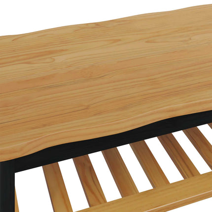 Sofabord EKAI Sort 100 x 60 x 45,5 cm Massivt fyrretræ