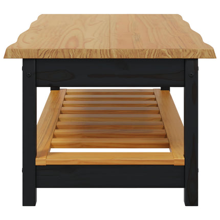 Sofabord EKAI Sort 100 x 60 x 45,5 cm Massivt fyrretræ