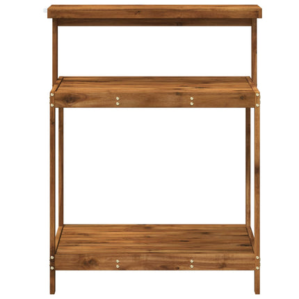Udendørs potterbord 86,5 x 48,5 x 106 cm Massivt Akacietræ