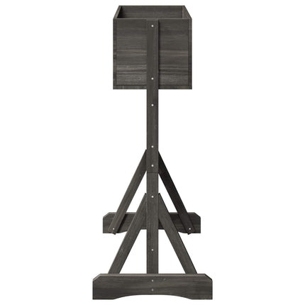 Vertikal have trellis Grå 48 x 30 x 70,5 cm Massivt Fyrretræ