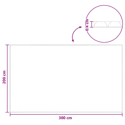 Solar Pool Cover Ekstra Tung 300 x 200 cm, 400 μm Firkantet PE