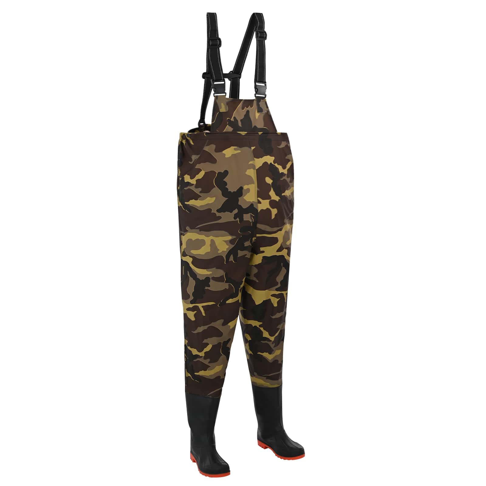 Brystvade med støvler PVC-belagt polyester Størrelse 45
