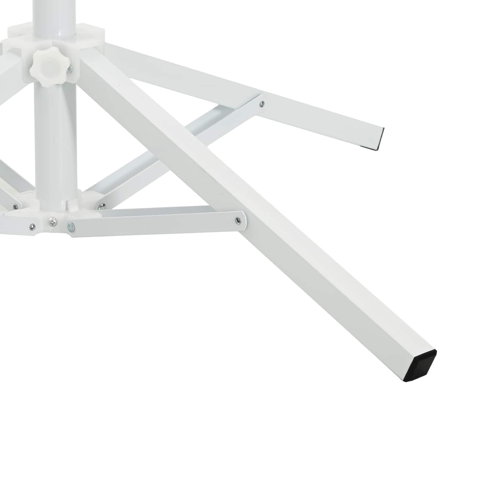 Parasol Stativ Hvid Stål til 25-32 mm Stang