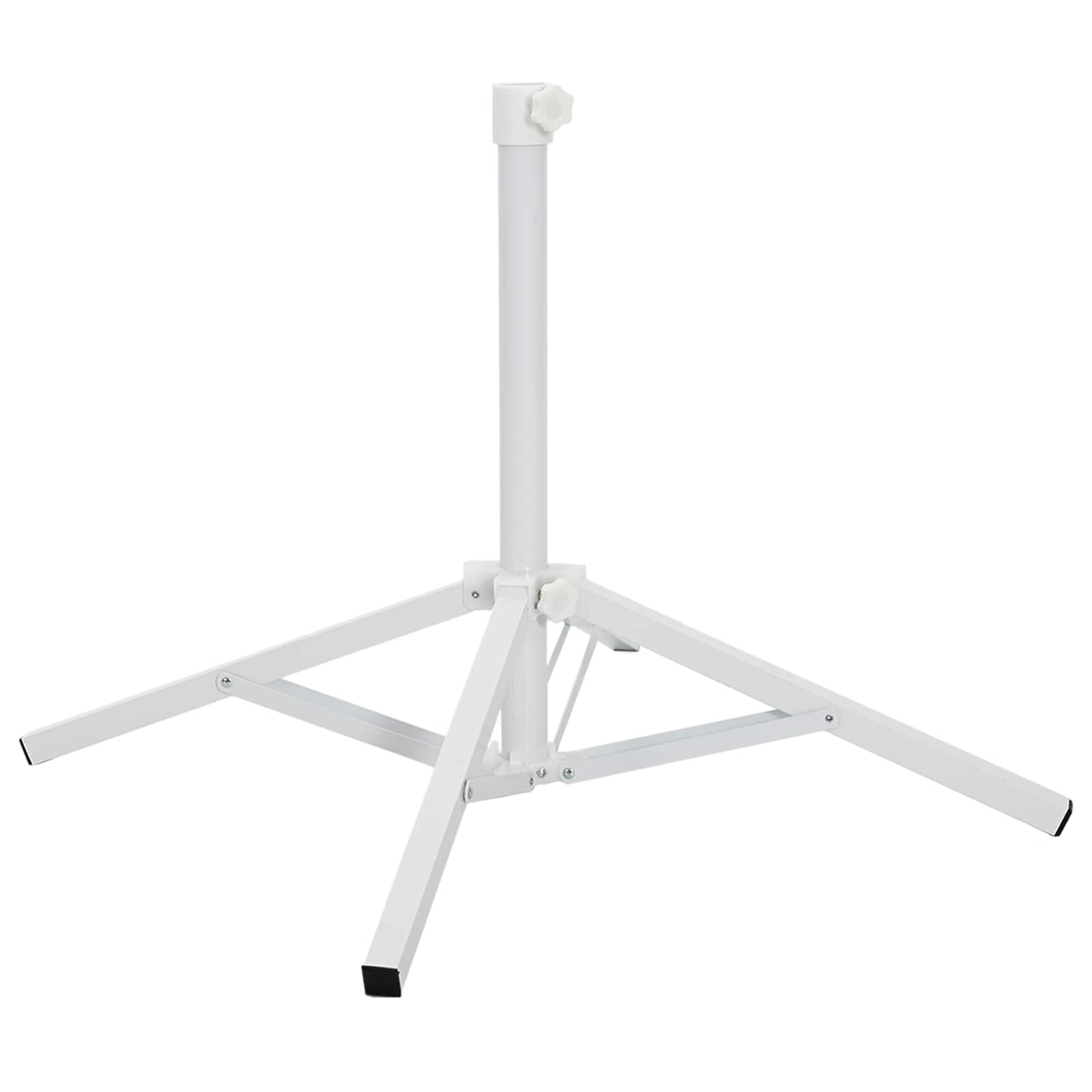 Parasol Stativ Hvid Stål til 25-32 mm Stang