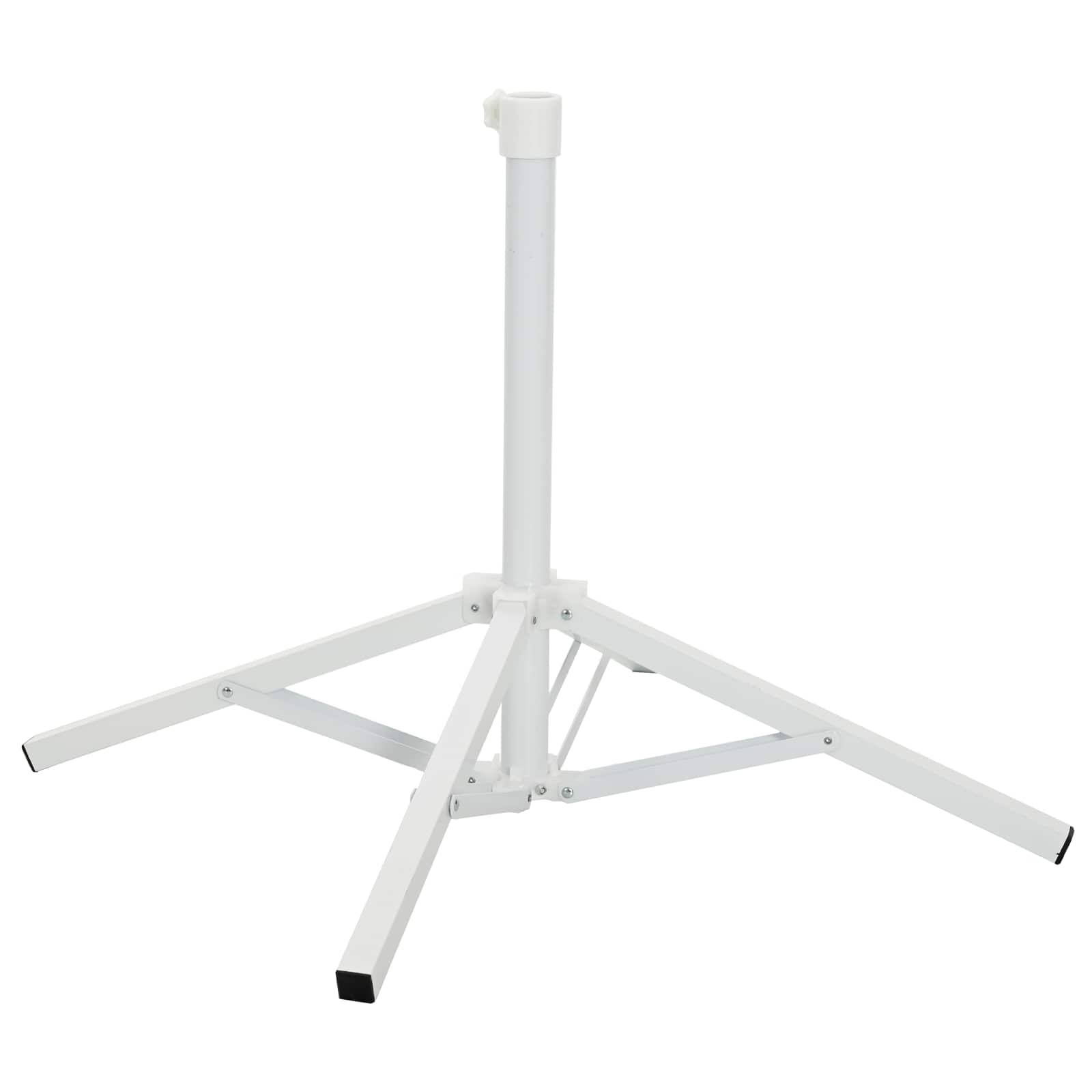 Parasol Stativ Hvid Stål til 25-32 mm Stang