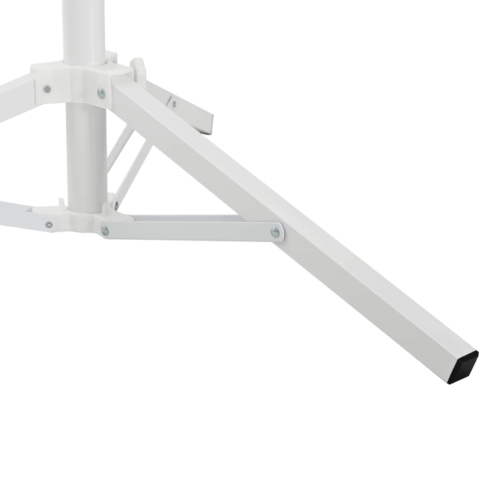 Parasol Stativ Hvid Stål for 25-32 mm Pole