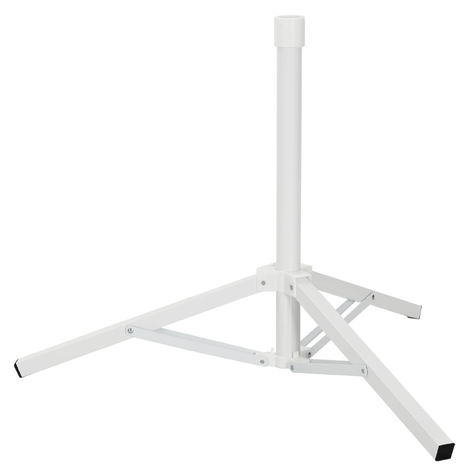 Parasol Stativ Hvid Stål for 25-32 mm Pole