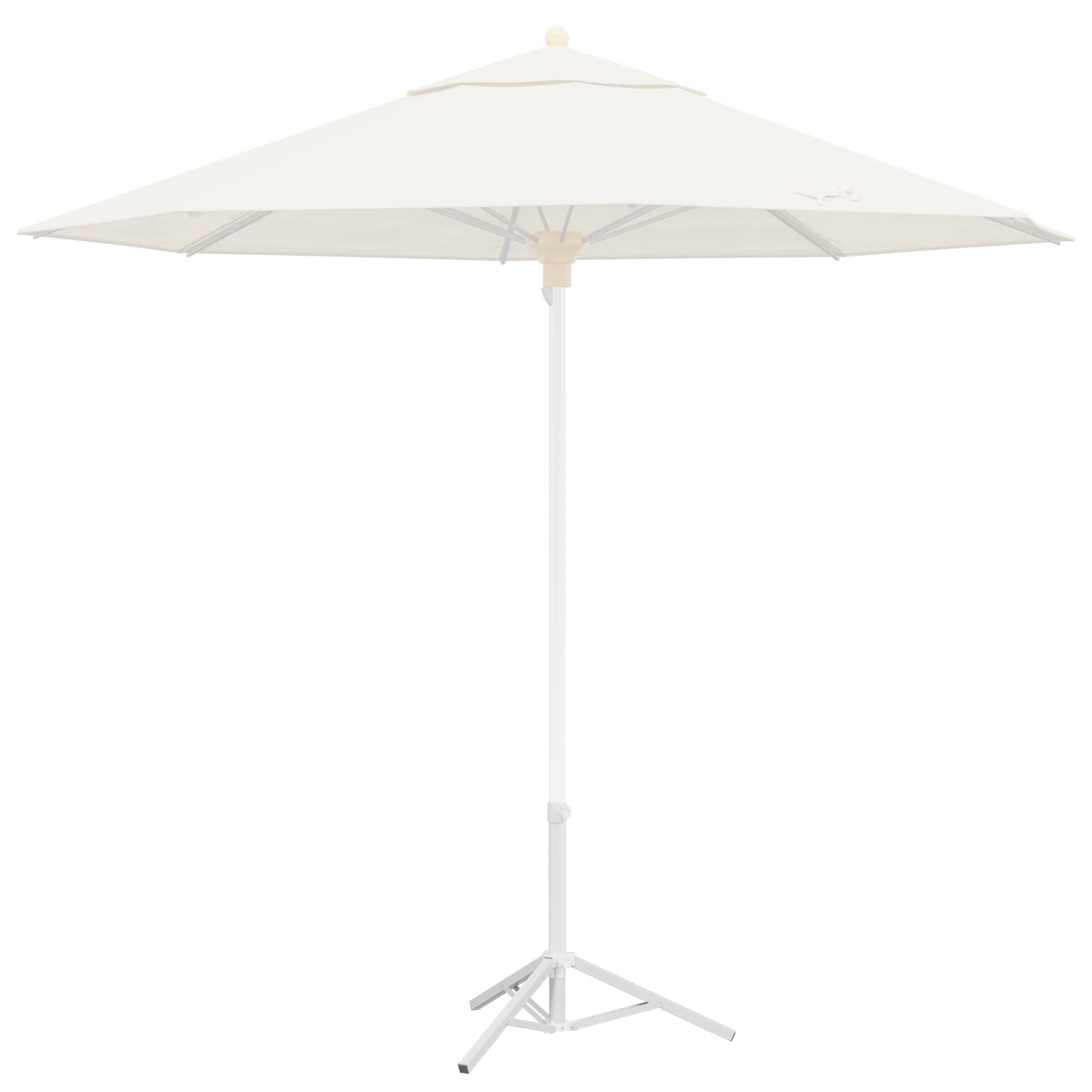 Parasol Stativ Hvid Stål for 25-32 mm Pole