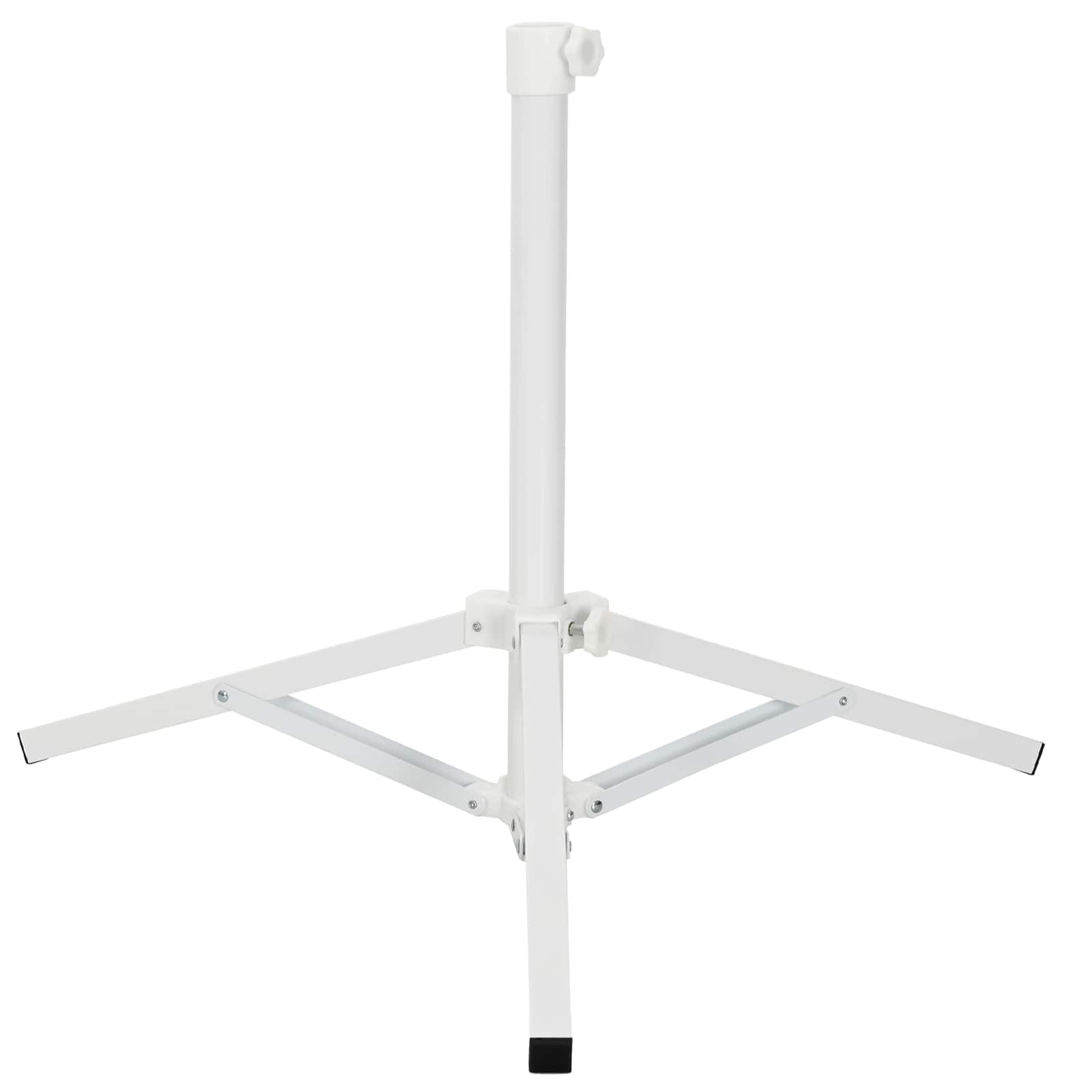 Parasol Stativ Hvid Stål for 25-32 mm Pole