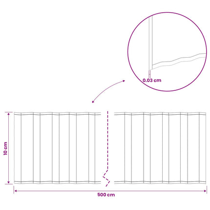 Plænekant 5 m x 10 cm Galvaniseret stål Sølv