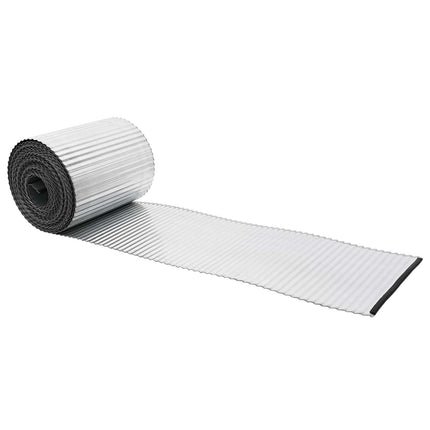 Plænekant 5 m x 10 cm Galvaniseret stål Sølv