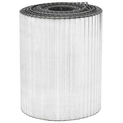 Plænekant 10 m x 30 cm Galvaniseret stål Sølv