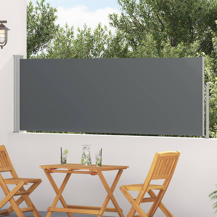 Udtrækkeligt side-markise 500 x 100 cm Polyester Rektangulær