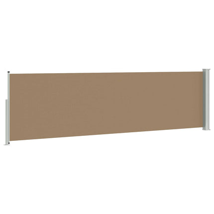 Udtrækkeligt side-markise 117 x 500 cm Polyester Rektangulær