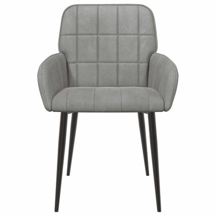 Spisestole 4 pcs Velour (V) Lysegrå 56,5 x 50 x 86 cm