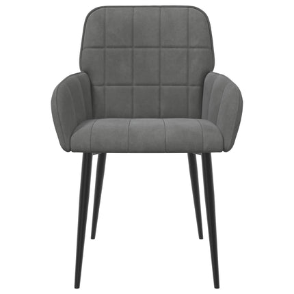 Spisestole 4 pcs Velour (V) Mørkegrå 56,5 x 50 x 86 cm
