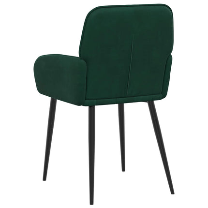 Spisestole 4 pcs Velour (V) Mørkegrøn 56,5 x 50 x 86 cm