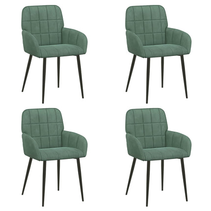 Spisestole 4 pcs Velour (V) Havgrøn 56,5 x 50 x 86 cm
