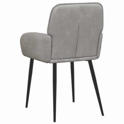 Spisestole 6 pcs Velour (V) Lysegrå 56,5 x 50 x 86 cm