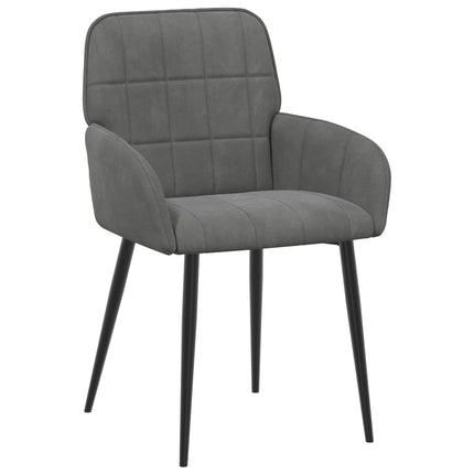 Spisestole 6 pcs Velour (V) Mørkegrå 56,5 x 50 x 86 cm