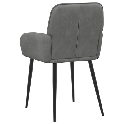Spisestole 6 pcs Velour (V) Mørkegrå 56,5 x 50 x 86 cm