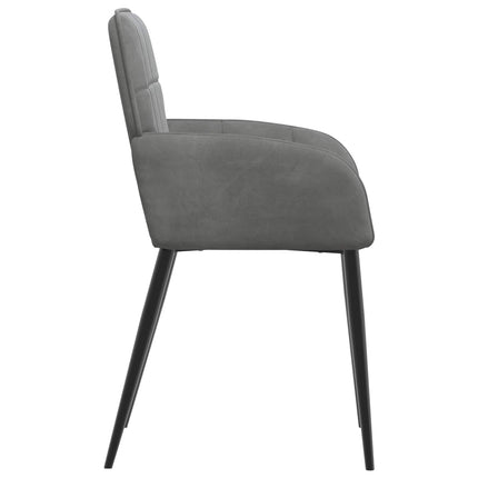 Spisestole 6 pcs Velour (V) Mørkegrå 56,5 x 50 x 86 cm