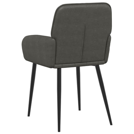 Spisestole 6 pcs Kunstlæder Sort 56,5 x 50 x 86 cm