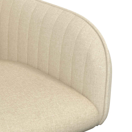 Spisestole 6 stk. Stof Cremefarvet 56,5 x 50 x 87,5 cm