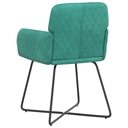 Spisestole 4 stk. Fløjl Turkis 59 x 56,5 x 86 cm