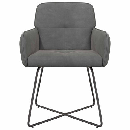Spisestole 6 pcs Velour (V) Mørkegrå 59 x 56,5 x 86 cm