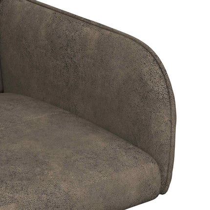 Spisestole 6 stk. Faux Suede Læder Mørkegrå 59 x 56,5 x 85 cm