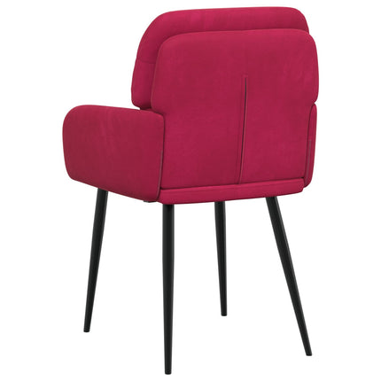 Spisestole 6 pcs Velour (V) Vinrød 59 x 59,5 x 90 cm