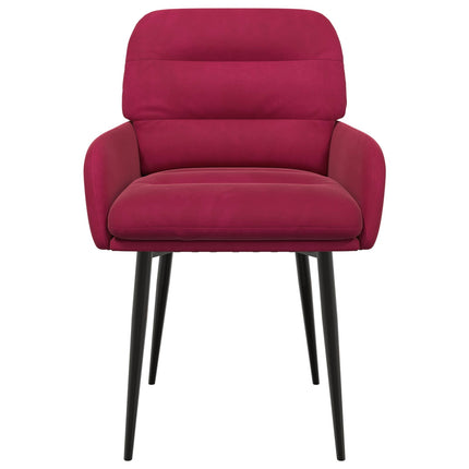 Spisestole 6 stk. Fløjl Vinrød 59 x 59,5 x 90 cm