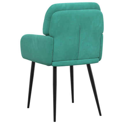 Spisestole 6 stk. Fløjl Turkis 59 x 59,5 x 90 cm