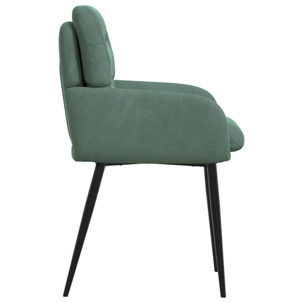 Spisestole 6 stk. Fløjl Havgrøn 59 x 59,5 x 90 cm