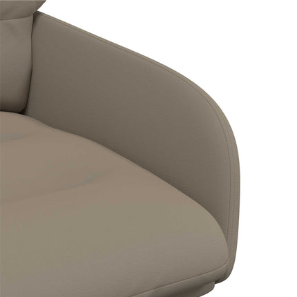 Svingende Spisestole 4 pcs Kunstlæder Cappuccino