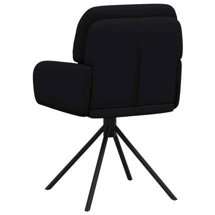 Svingende Spisestole 6 stk. Kunstlæder Sort 59 x 59,5 x 90 cm