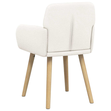 Spisestole 4 stk. Bouclé Cremefarvet 59 x 57 x 85 cm