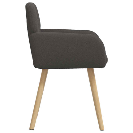 Spisestole 4 pcs Bouclé Mørkegrå 59 x 56 x 86 cm