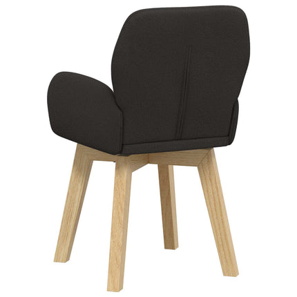 Svingende Spisestole 4 stk. Bouclé Sort 54 x 58 x 87 cm