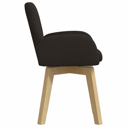 Svingende Spisestole 4 stk. Bouclé Sort 54 x 58 x 87 cm