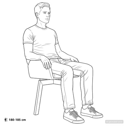 Svingende Spisestole 6 stk. Bouclé Sort 54 x 58 x 87 cm