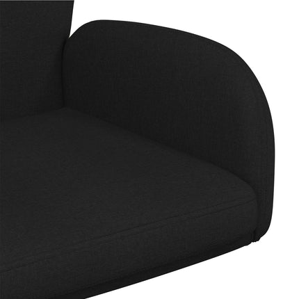 Drejestole 4 stk. 54 x 58 x 90 cm Sort Stof