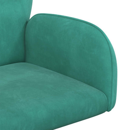 Drejestole 2 stk. 54 x 55 x 90 cm Turkis Velour (V)