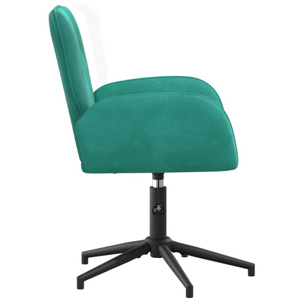 Drejestole 2 stk. 54 x 55 x 90 cm Turkis Velour (V)