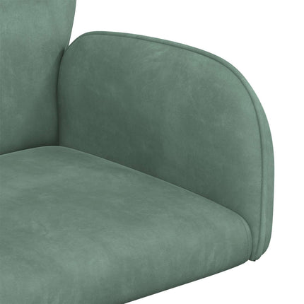Drejestole 2 stk. 54 x 55 x 90 cm Havgrøn Velour (V)