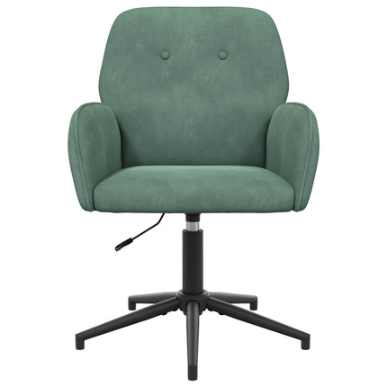 Drejestole 2 stk. 54 x 55 x 90 cm Havgrøn Velour (V)