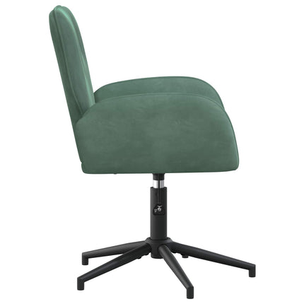 Drejestole 2 stk. 54 x 55 x 90 cm Havgrøn Velour (V)